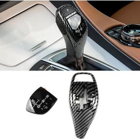 Jaronx Compatible with BMW Gear Shift Knob Cover Trim for 1'F20 F21/2'F22 F23/3'F30 F31 F34/4'F32 F33 F36/5'F10 F11/7'F01 F02/X3 F25/X4 F26, Shift Knob Panel Cover Replacement for BMW (Without Sport)