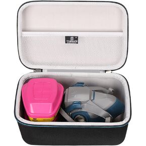 EVA Hard Case Compatible with 3M Half Facepiece Reusable Respirator 6200/07025(AAD)/6503QL and 3M P100 Respirator Cartridge/Filter 60923 Combo