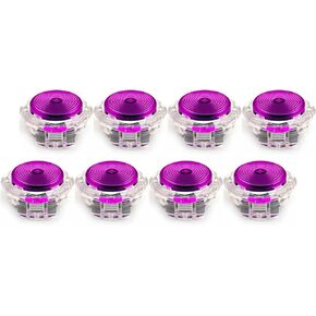 8pcs 30mm Low Profile Mechanical Buttons with Kailh GHOST POM Switches Hot-swappable for Fightting game Controller (Black)