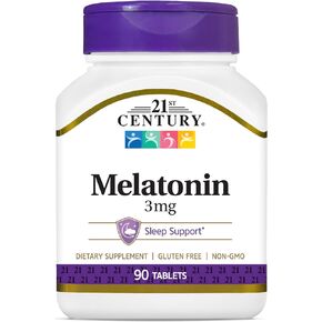 21st Century Melatonin 3 mg Tablets, 200 Count