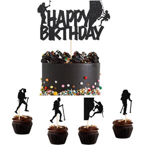 17-piece rock climbing cake topper rock climbing theme cake decoration rock climbing birthday cake party decoration