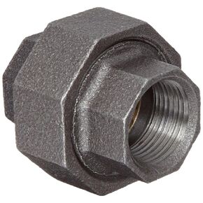 Anvil 8700163556, Malleable Iron Pipe Fitting, Union, 1-1/4" NPT Female, Galvanized Finish
