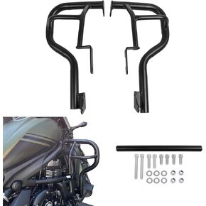 Engine Guard Highway Crash Bars 1.25" Fat Steel Replacement for Kawasaki Vulcan S 650 VN650 EN650 2015-2022 Black Motorcycle Frame Protection Bars