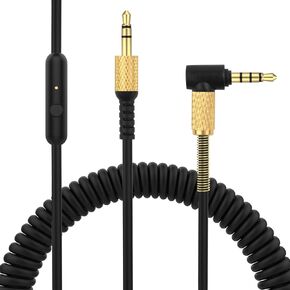 Major 3 Cable with Microphone Replacement for Marshall Major 2 Major 3 Major 4 Monitor II Mid A.N.C Headphones (3.5mm Plug, 4Ft Extended to 8.2Ft)