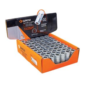 PROLUBE 54-Piece Professional 4-Jaw Grease Coupler Set | with Ball Check | 6,000 PSI | Use with Hand Operated Grease Guns | 1/8" NPT Threads (43586)