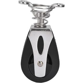 NDNCZDHC Sheave Block Head Nylon Swivel Sailboat Plain Bearing Pulley 316 Stainless Steel Marine Grade