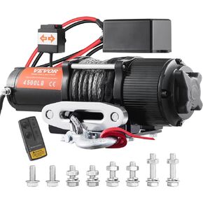 VEVOR eWInch_Rep_02 Electric Winch, Nylon in Saudi Arabia