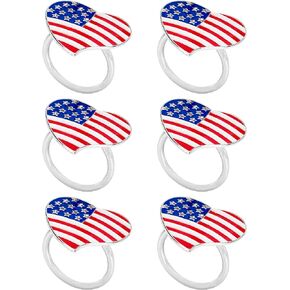 6PCS Butterfly Napkin Rings Decorate Your Table in Christmas, Thanksgiving, Birthday Party, Wedding, Friends Dinner, Business Banquet and Other Festivals and Occasions. (01)