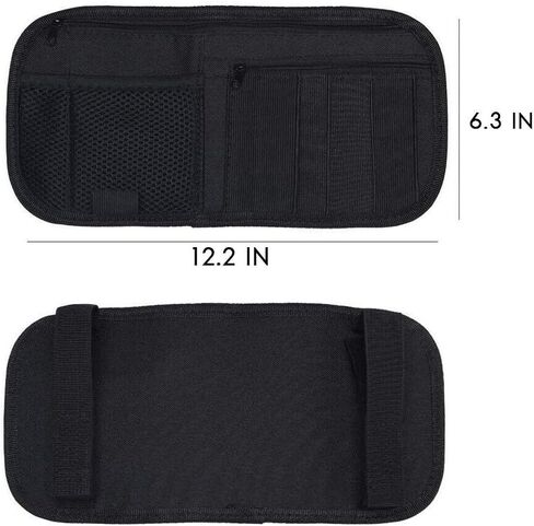 منظم حاجب الشمس للسيارة من هوبوباور، منظم جيب للإكسسوارات الداخلية للسيارات، السيارة، الشاحنة، تسجيل سيارات الدفع الرباعي وتخزين التأمين، حقيبة تخزين للممتلكات الشخصية in Kuwait