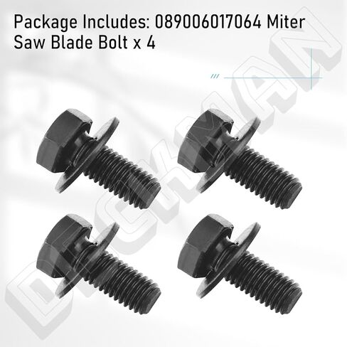 089006017064 مسمار شفرة المنشار الميتري - متوافق مع جزء استبدال Ryobi TS1344LG، TS1346، TS1346T، TSS102L، TSS103، TSS103T، TS1345L، P3650، TS1344L، M8 X 20 مم in Kuwait