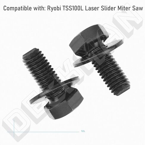 089006017064 مسمار شفرة المنشار الميتري - متوافق مع جزء استبدال Ryobi TS1344LG، TS1346، TS1346T، TSS102L، TSS103، TSS103T، TS1345L، P3650، TS1344L، M8 X 20 مم in Kuwait