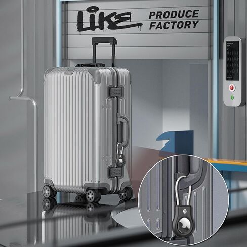 OLEBAND AirTag Keychain Holder,Air tag Lock Case with Wire Cable Compatible with Apple iTags, Ultra Durable Anti-Lost Protective Case with Keyring for Luggage,Key,Backpack,Pet,Black in Kuwait