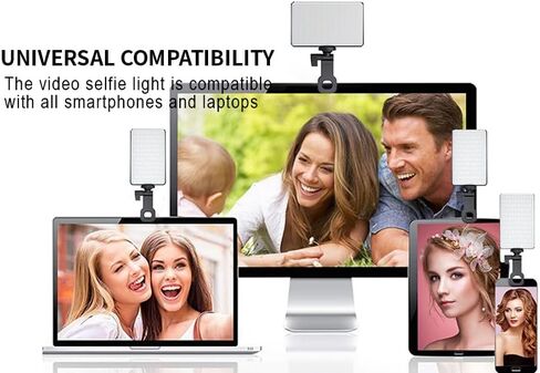 Phone Light 3000mAh 120 LED Video Light, Selfie Light CRI95, 2500K~9000K for Phone, Camera, Laptop, iPad, for Selfie, Video Conference, TikTok, Vlog (ST-120+JPY-15) in Kuwait