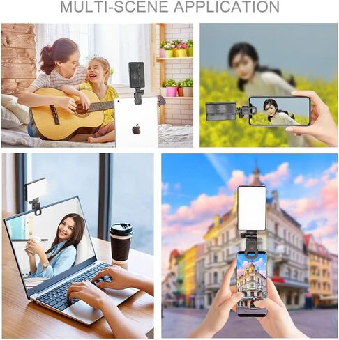 Phone Light 3000mAh 120 LED Video Light, Selfie Light CRI95, 2500K~9000K for Phone, Camera, Laptop, iPad, for Selfie, Video Conference, TikTok, Vlog (ST-120+JPY-15) in Kuwait