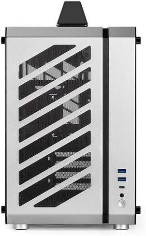 Mechanic Master Cool Cube Series C30Pro Side penetrating 360 AIO Matx Portable Desktop Computer Aluminum Alloy case(Moonlight Silver) in Saudi Arabia
