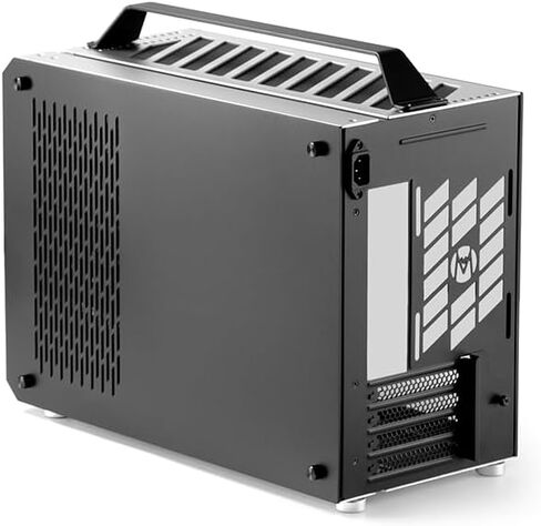 Mechanic Master Cool Cube Series C30Pro Side penetrating 360 AIO Matx Portable Desktop Computer Aluminum Alloy case(Moonlight Silver) in Saudi Arabia