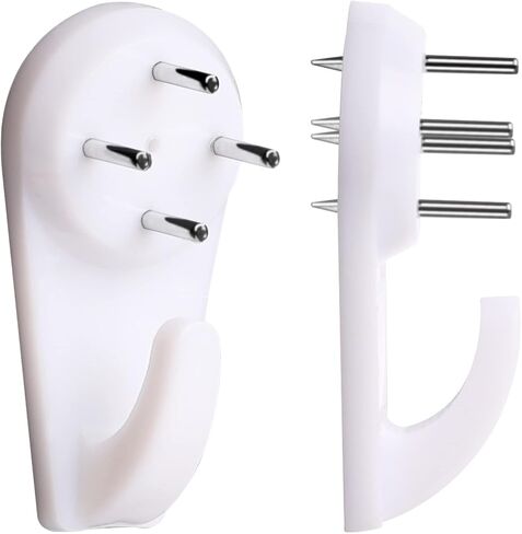 50 PCS Concrete Wall Hooks for Hanging Pictures Without Drilling, No Damage Picture Hangers for Concrete/ Cinder Block/ Brick/ Stucco/ Hard Walls, Brick Hangers No Drill Without Nails in Saudi Arabia