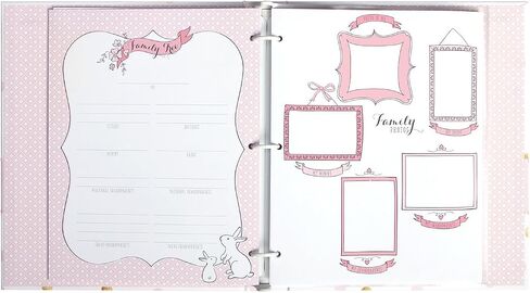Carter's B2-14075 White, Pink and Gold Polka Dot Baby Memory Book for Girls, 60 Pages in Saudi Arabia