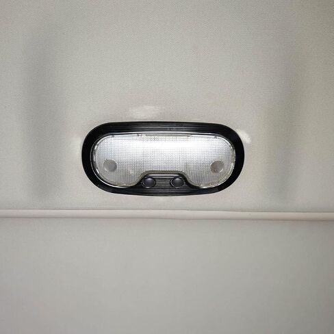 PIUGILH Car Reading Light Cover Dial Interior Top Cabin Lamp Trims Stainless Steel Decal for Hummer H3 2005 2006 2007 2008 2009,2PCS (Black) in Saudi Arabia