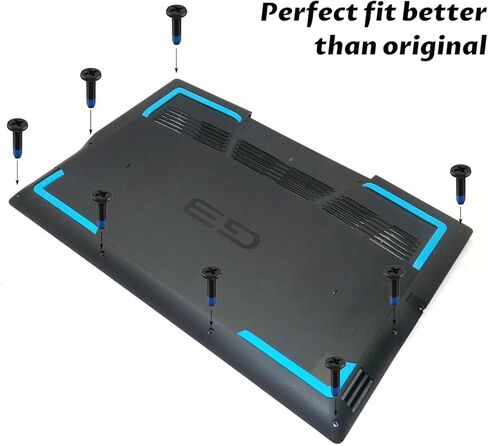 10 × براغي كمبيوتر بديلة للحافظة السفلية لأجهزة الكمبيوتر المحمول Dell G3 3590 3500 G5 5500 5590 Series، براغي تثبيت على الغطاء السفلي لرأس فيليبس سوداء للكمبيوتر المحمول in Kuwait