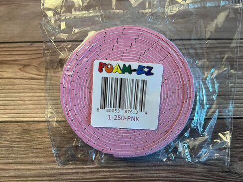 1 Roll Foam Mounting Tape Precut Double Sided Glue Square 1/2 in. by 3/4 in. for Crafts Decoration Office (Pink) in Saudi Arabia