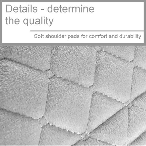 BELOMI 2 Pack Soft Car Seatbelt Covers, Seat Belt Shoulder Strap Pad, Safety Protection for Adults and Children, Helps Protect Your Neck, Auto Interior Accessories for Truck, SUV, Van (Gray, 40cm) in Saudi Arabia
