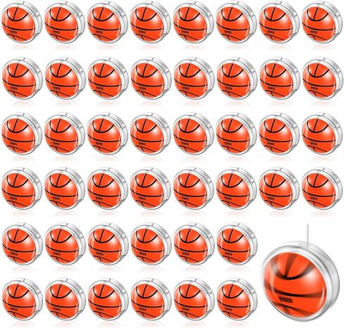 Liliful 50 Pcs Yo Yo Bulk, Yoyos for Boys Girls Yo Yo Toys Party Favors for Birthday Classroom Bag Fillers Carnival Prizes Xmas Gift (Basketball) in Saudi Arabia