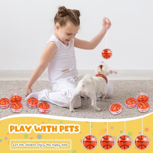 Liliful 50 Pcs Yo Yo Bulk, Yoyos for Boys Girls Yo Yo Toys Party Favors for Birthday Classroom Bag Fillers Carnival Prizes Xmas Gift (Basketball) in Saudi Arabia