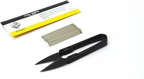John James Saddlers Harness Needles Blunt Tip for Leather Sewing (Pack of 25) + Clippers - Size (5x5) + Clippers in Saudi Arabia