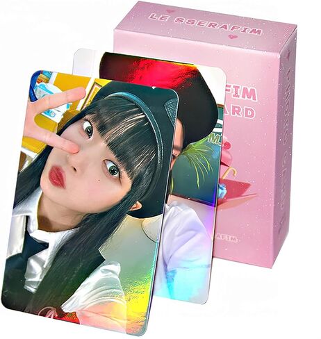 بطاقات صور LE SSERAFIM KPOP LE SSERAFIM بطاقة ليزر ثلاثية الأبعاد 55 قطعة LE SSERAFIM بطاقات لومو ليزر بضائع البطاقات البريدية بطاقة ليزر Le SSERAFIM in Saudi Arabia
