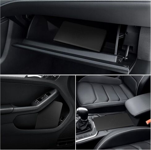 JKSML Car Registration and Insurance Card Holder, 6 Pocket Glove Box Organizer, Traceless Magnetic Closure Vehicle Glovebox Document Holder, Car Paperwork Organizers, Driver License Wallet, Black in Saudi Arabia