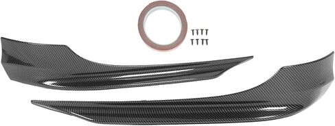 KIMISS 2PCS Front Bumper Spoiler,PP Front Bumper Lip Chin Splitter Carbon Fibre Pattern for 3 Series E90 4?Door Sedan 2009?2011(LCI Facelift Only) in Saudi Arabia