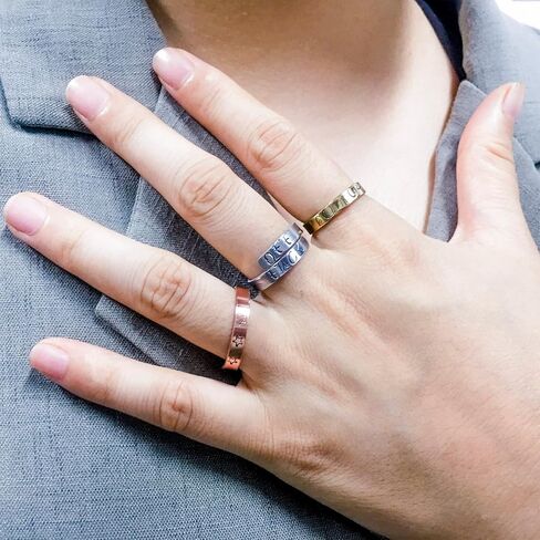 فراغات حلقة ملفوفة صغيرة من النحاس من ABBECIAO لختم المعادن والحرف اليدوية، مقاس الخاتم 8-10، 1/8 بوصة × 3 بوصة، عبوة من 12 قطعة in Kuwait