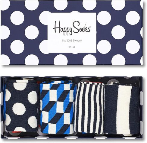 Happy Socks Mens 4Pk Amazon Big Dot Gift Set, 10-13 in Saudi Arabia