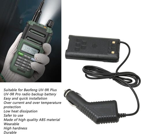 شاحن سيارة راديو ثنائي الاتجاه لـ Baofeng UV-9R Plus UV-9R Pro، شاحن سطح المكتب بقاعدة Walkie Talkie، مصدر طاقة لمنفذ ولاعة السجائر للحافلات والشاحنات وسيارات الأجرة in Saudi Arabia