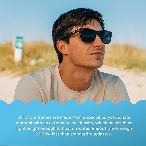 Rheos Waders Floating Polarized Sunglasses | 100% UV Protection | Boating & Fishing | Water Sport | Anti-Glare | Men & Women in Saudi Arabia