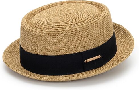 النساء الرجال الصيف القش جديلة لحم الخنزير فطيرة قبعة كلاسيكية قصيرة حافة قبعة الشاطئ ديربي فيدورا قبعة الشمس in Kuwait