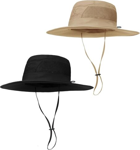 قبعات الشمس للنساء والرجال حماية من الأشعة فوق البنفسجية واسعة حافة قبعة الشمس للمشي على الشاطئ UPF50 + قبعة دلو صيفية قبعة صيد in Kuwait