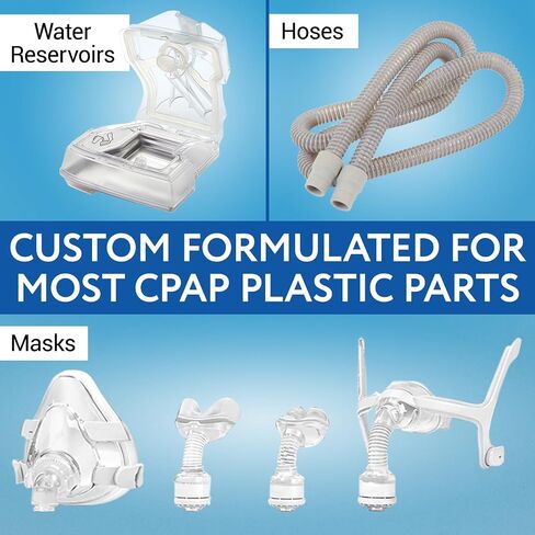 IMPRESA 16 استخدم محلول صابون وإزالة الترسبات CPAP - محلول تنظيف CPAP لجميع آلات CPAP وملحقات آلة CPAP - منظفات CPAP - مستلزمات تنظيف CPAP - منظف CPAP نقع زجاجات 2pk 8oz in Saudi Arabia