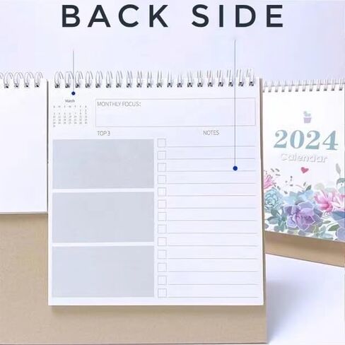تقويم مكتب Asspring 2024 - تقويم مكتبي متعدد الوظائف قابل للطي 2024 مع جيب لكل شهر وتقويم مع لوحة مذكرة وتقويم مع ملاحظات لاصقة يناير 2024 - ديسمبر 2024، 9.8 بوصة × 8.6 بوصة، in Kuwait