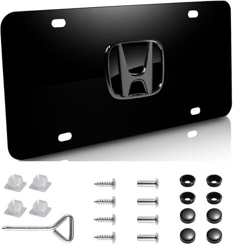 3D Chrome Stainless Steel Front License Plate for Mercedes Benz- Perfect for American Standard Size, Includes Matching Screw Caps(Sliver) in Saudi Arabia