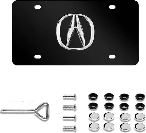 3D Chrome Stainless Steel Front License Plate for Mercedes Benz- Perfect for American Standard Size, Includes Matching Screw Caps(Sliver) in Saudi Arabia