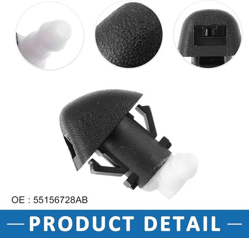 Windshield Washer Nozzle Kit Wiper Wash Spray Jet 76810-SZA-A01ZA for Honda Odyssey 2011-2013 Plastic (Set of 2) in Saudi Arabia