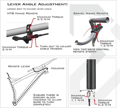 X-Fusion Manic Internal Remote Dropper, OD:27.2/30.9/31.6/34.9, Travel:50/100/125/150/170mm in Saudi Arabia