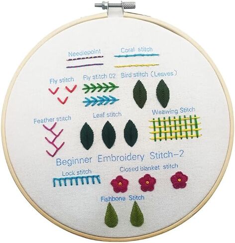 sinbajoy Embroidery kit,Sewing Kits for Kids,Cross Stitch Kits for Beginners &3 Sets Hand Embroidery Starter Kit with 1 Hoop Learn Different Stitches.(Animal) in Saudi Arabia