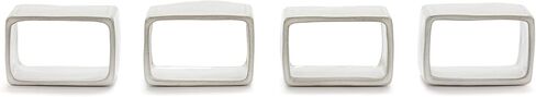 DEMDACO Write On Classic White 2.5 x 1.5 Stoneware Dry Erase Napkin Rings with Marker Set of 4 in Saudi Arabia