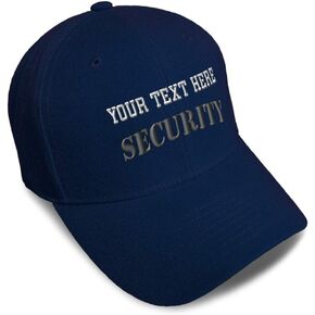 Custom Baseball Cap Security Grey Embroidery Acrylic Dad Hats for Men & Women