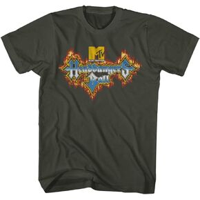 MTV 80s Music Television Headbangers Ball Fire Logo Adult Short Sleeve T-Shirts Graphic Tees