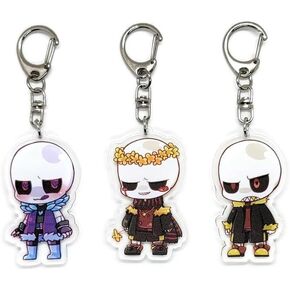 Inc. - Set of 3 Undertale Sans Acrylic Keychain v6