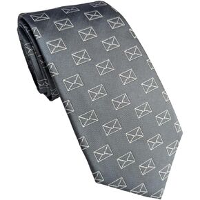 Envelope Necktie - Mailman Necktie - Mail Person gift - post office necktie - post office gift - postal worker necktie - postal worker gift - envelopes necktie